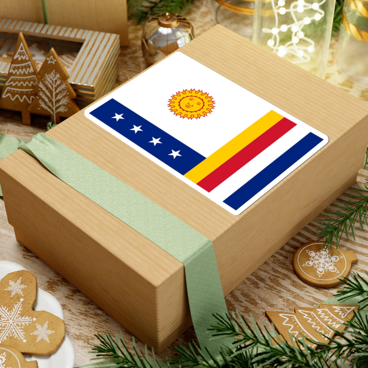 Flag of Vargas State (Venezuela) STICKER Vinyl Kiss-Cut Decal