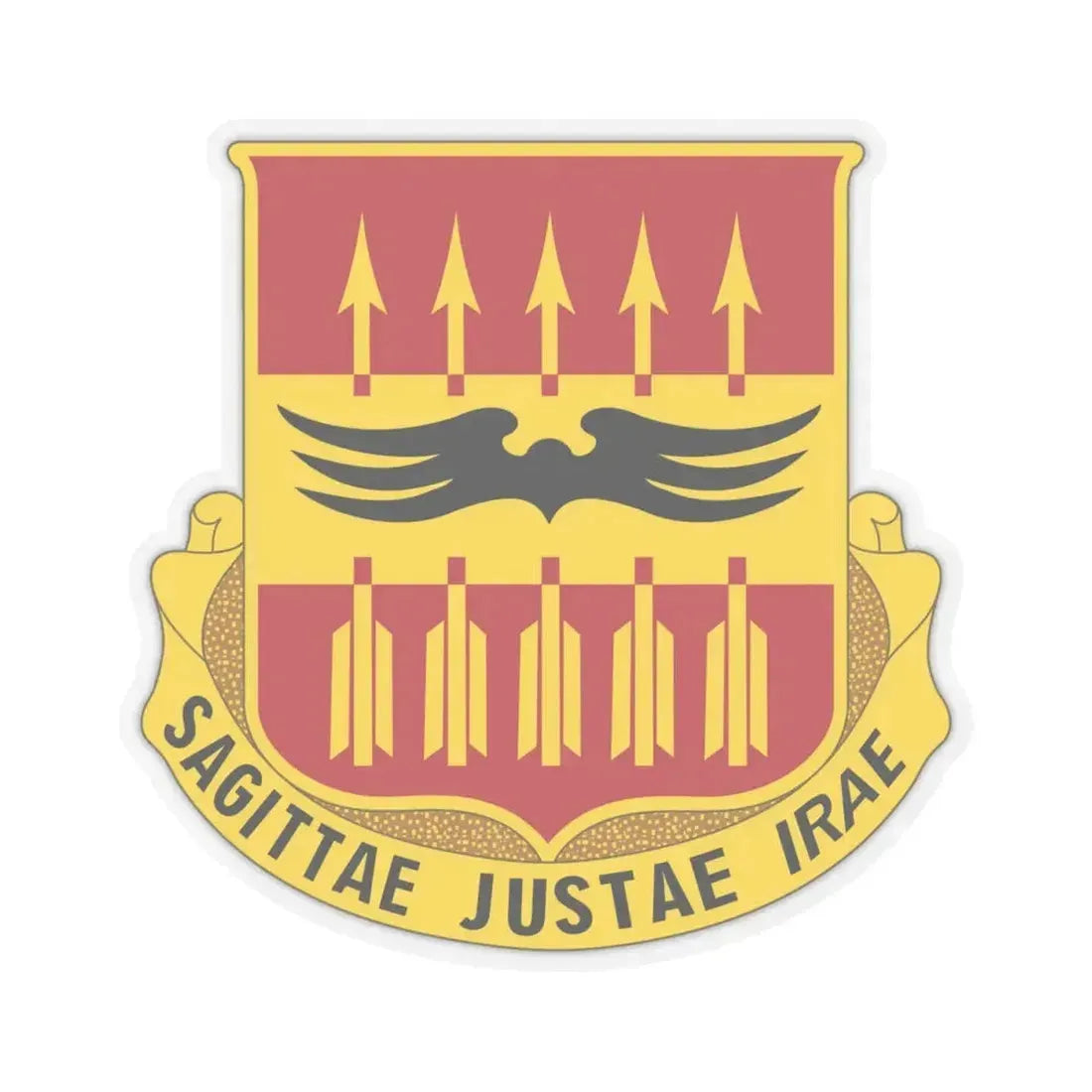 195th Antiaircraft Artillery Battalion (U.S. Army) STICKER Vinyl Kiss-Cut Decal 4 Inch Transparent - The Sticker Space