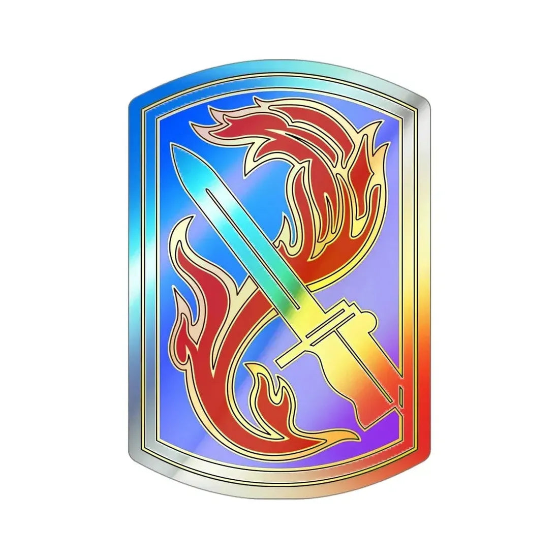 198TH INFANTRY BRIGADE (U.S. Army) Holographic STICKER Die-Cut Vinyl Decal - The Sticker Space