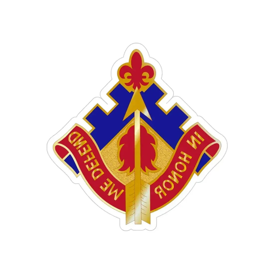 19th Air Defense Artillery Group (U.S. Army) REVERSE PRINT Transparent Die-Cut STICKER - The Sticker Space