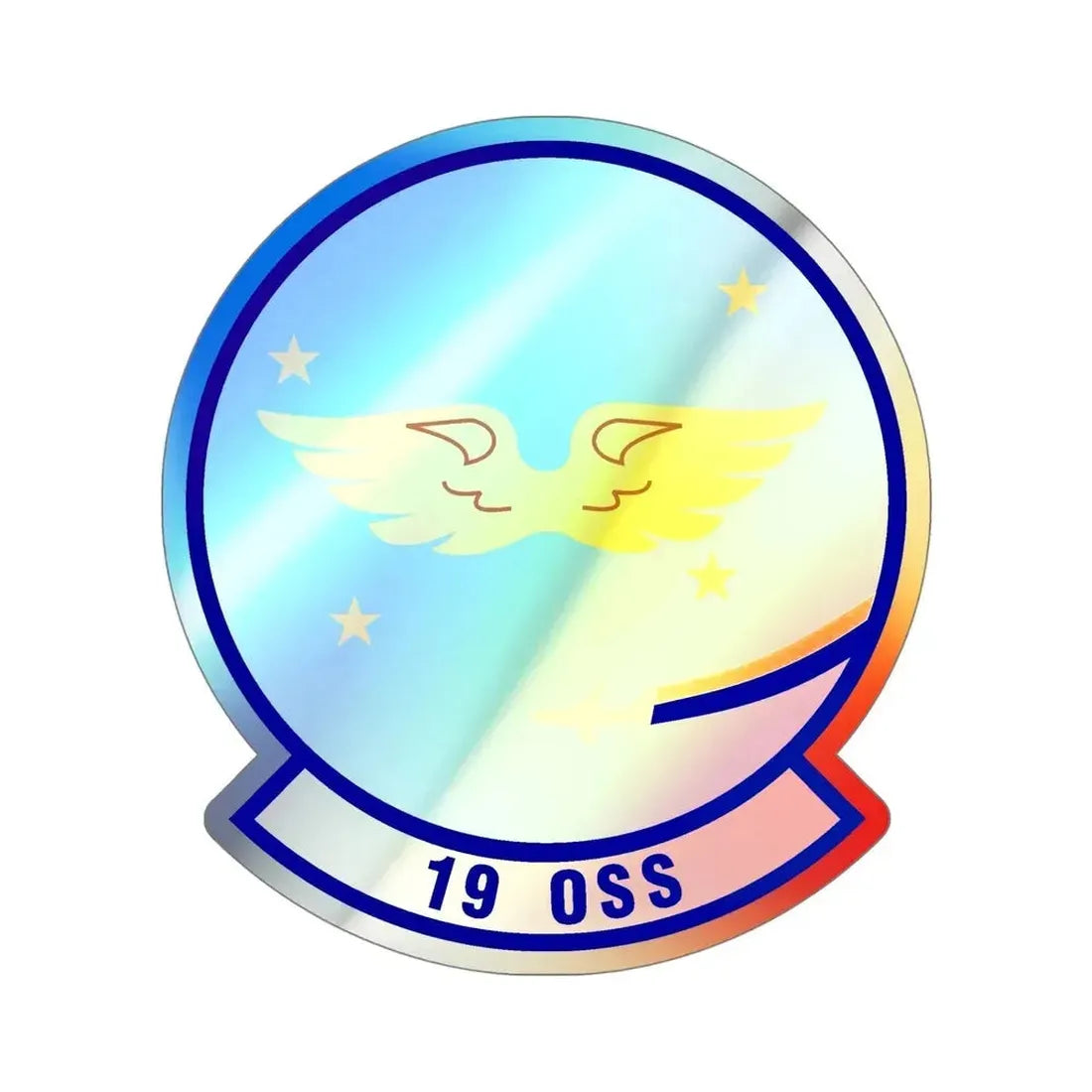 19th Operations Support Squadron (U.S. Air Force) Holographic STICKER Die-Cut Vinyl Decal - The Sticker Space