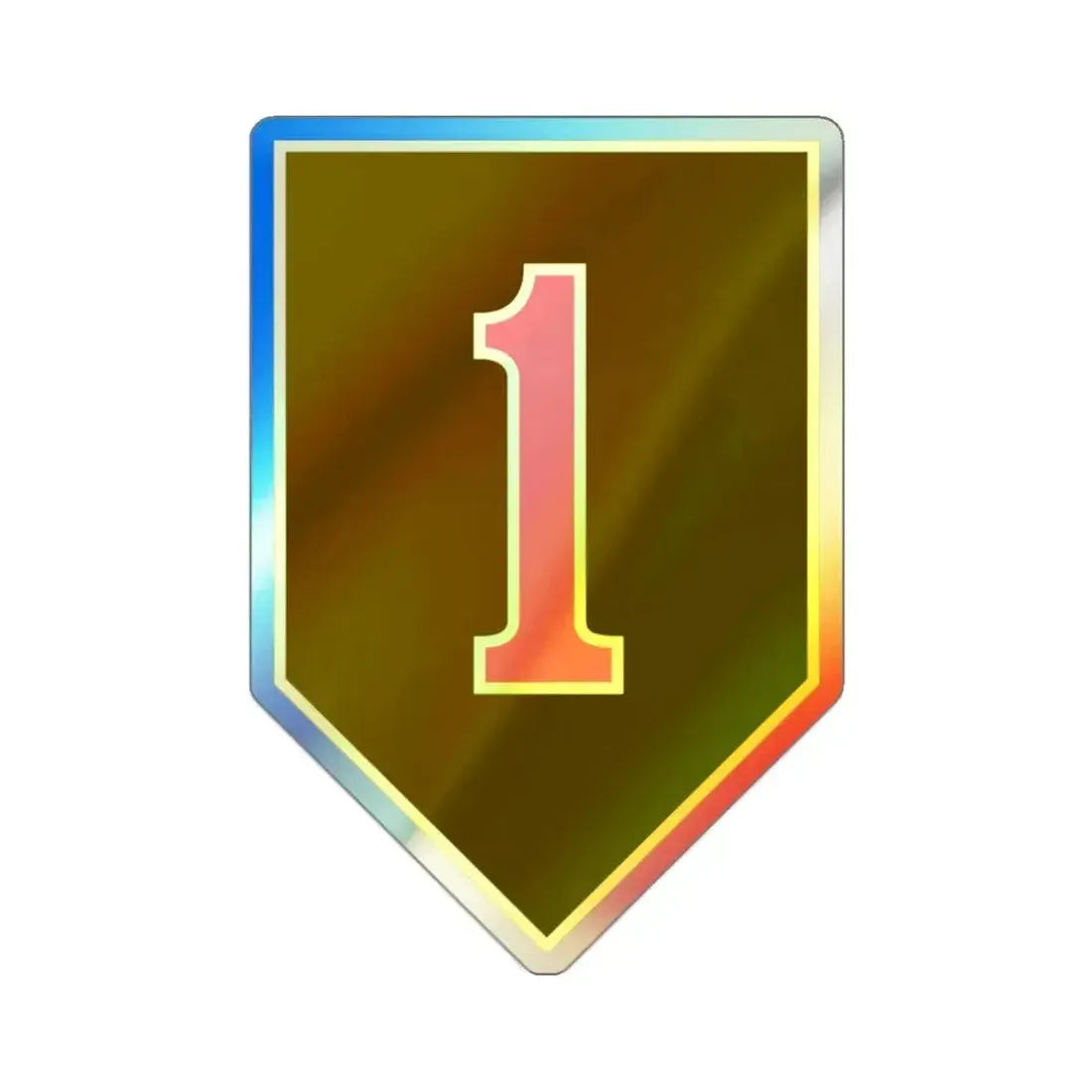 1st Infantry Division (U.S. Army) Holographic STICKER Die-Cut Vinyl Decal - The Sticker Space
