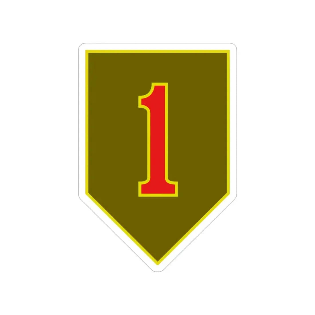 1st Infantry Division (U.S. Army) Transparent STICKER Die-Cut Vinyl Decal - The Sticker Space
