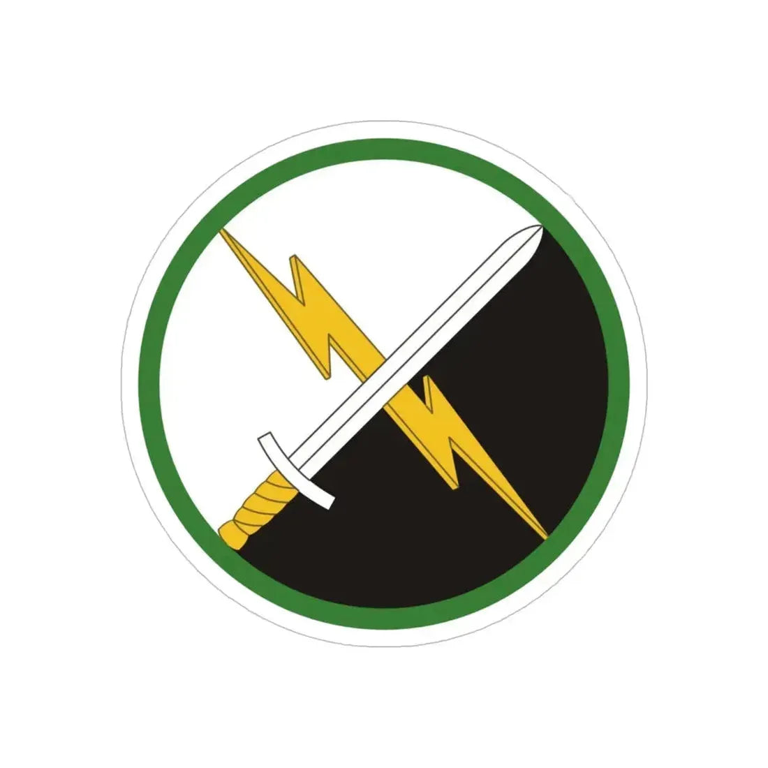 1st Information Operations Command (U.S. Army) REVERSE PRINT Transparent Die-Cut STICKER - The Sticker Space