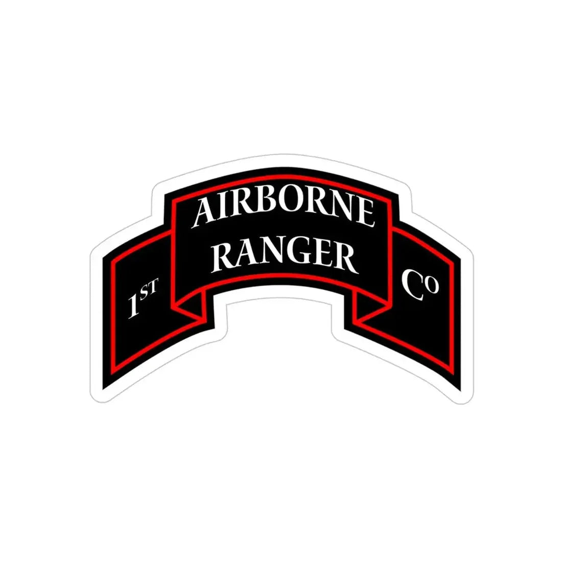 1st Ranger Infantry Company (U.S. Army) Transparent STICKER Die-Cut Vinyl Decal - The Sticker Space