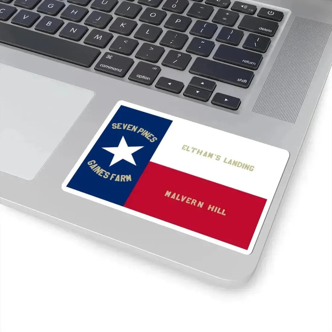 1st Texas Infantry Regiment Flag (United States) STICKER Vinyl Kiss-Cut Decal - The Sticker Space