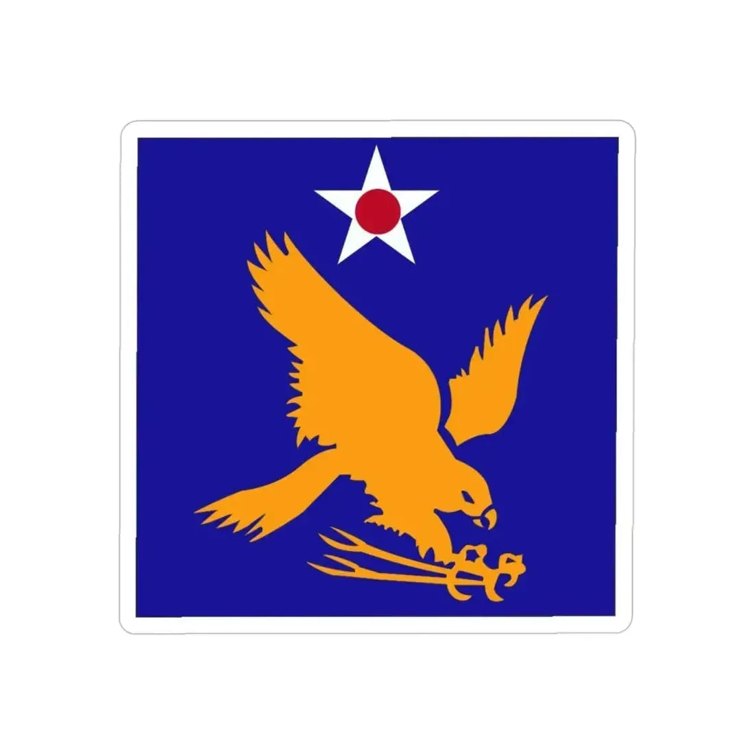 2 Air Force (U.S. Army) REVERSE PRINT Transparent Die-Cut STICKER - The Sticker Space