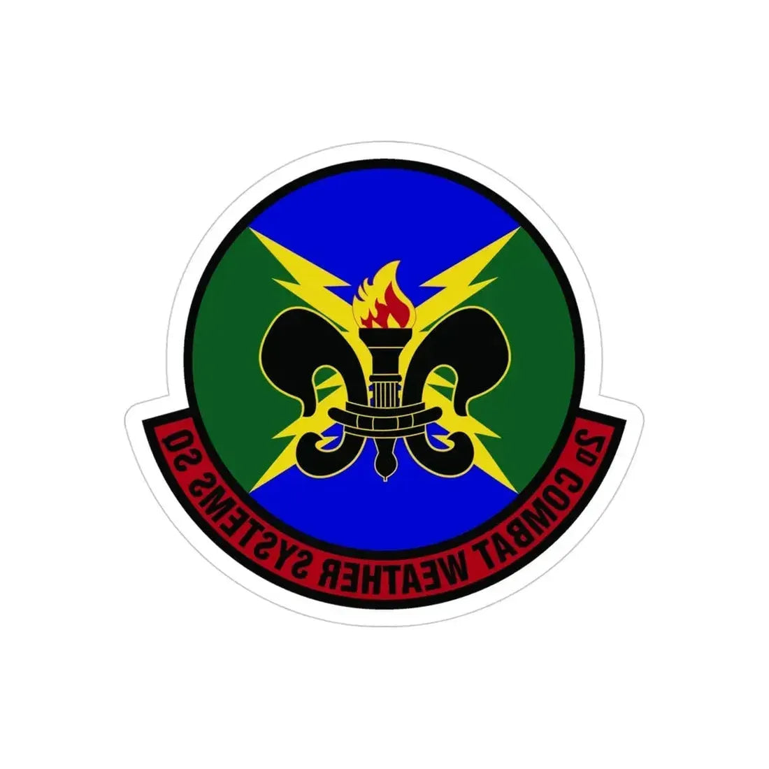 2 Combat Weather Systems Sq ACC (U.S. Air Force) REVERSE PRINT Transparent Die-Cut STICKER - The Sticker Space