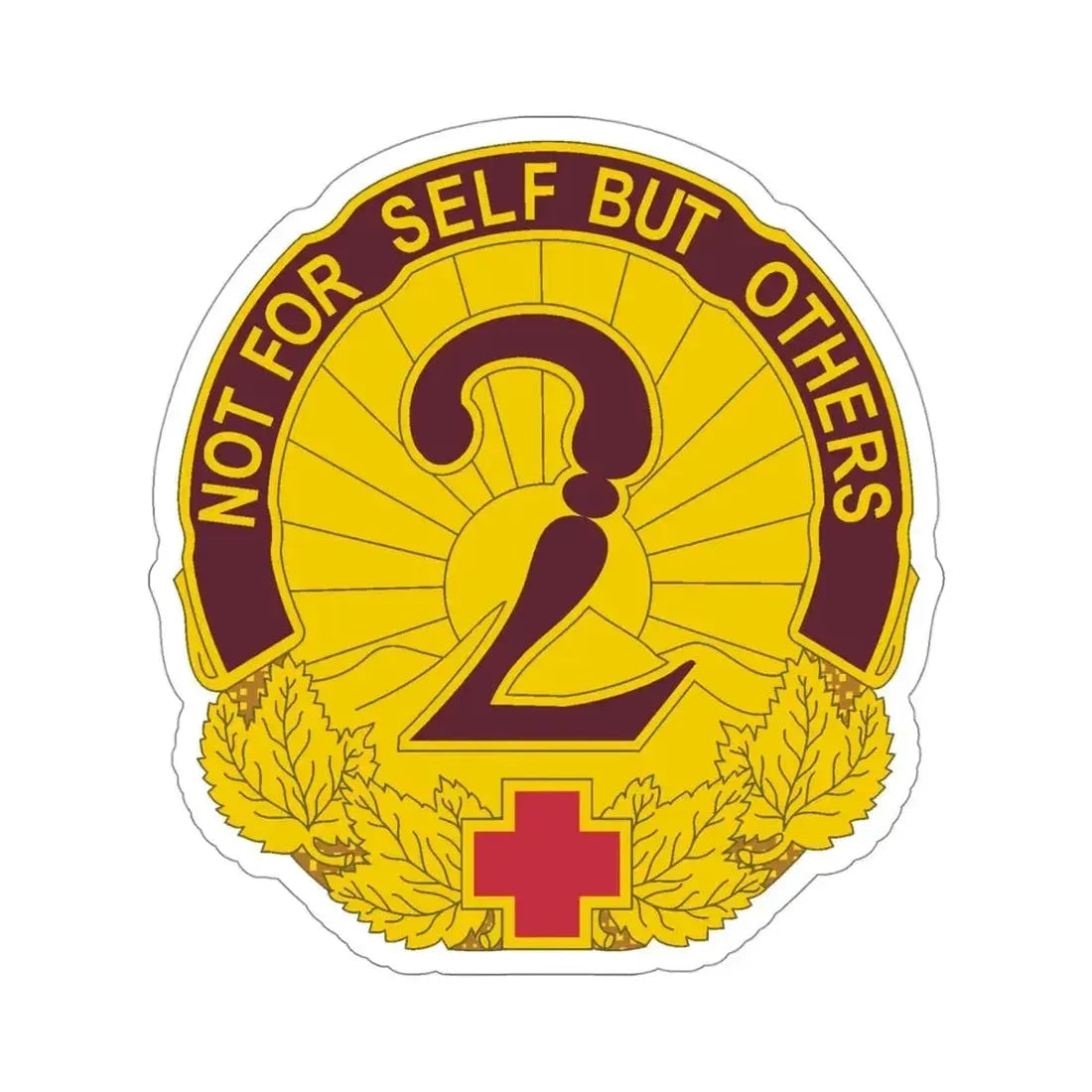 2 General Hospital (U.S. Army) STICKER Vinyl Die-Cut Decal - The Sticker Space