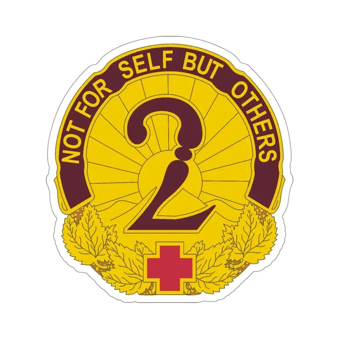 2 General Hospital (U.S. Army) STICKER Vinyl Die-Cut Decal - The Sticker Space
