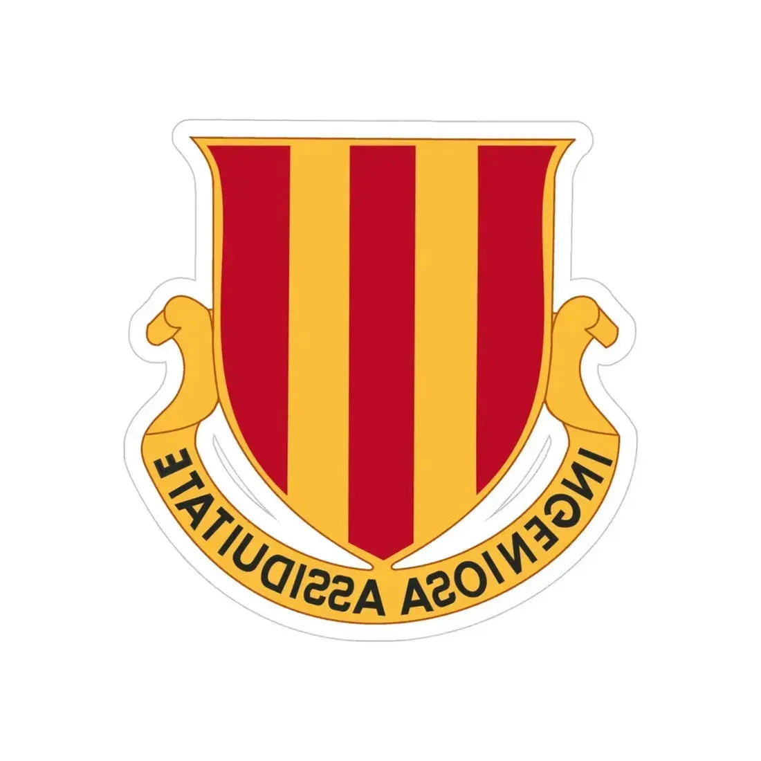 2 Maintenance Battalion (U.S. Army) REVERSE PRINT Transparent Die-Cut STICKER - The Sticker Space