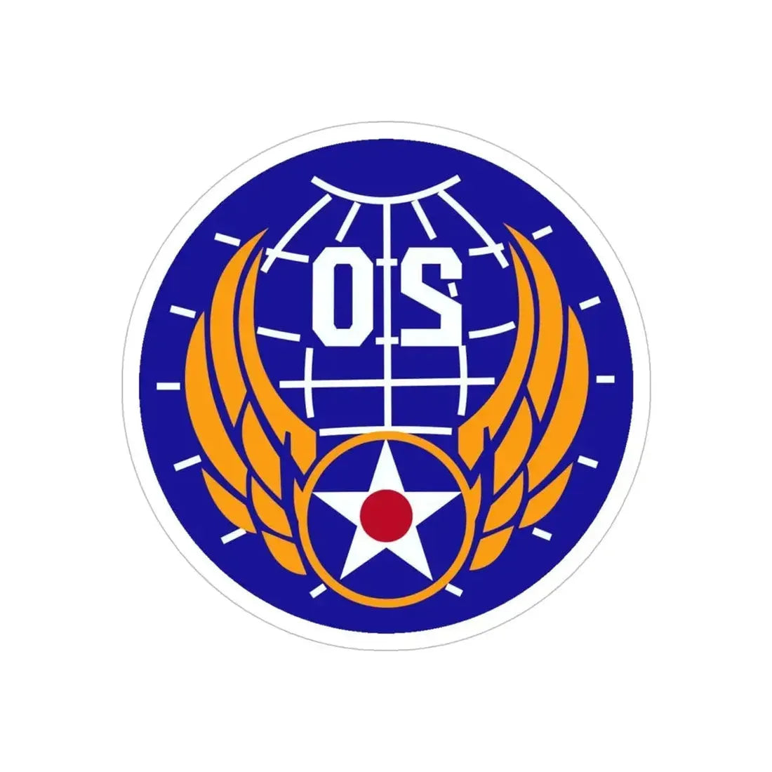 20 Air Force (U.S. Army) REVERSE PRINT Transparent Die-Cut STICKER - The Sticker Space