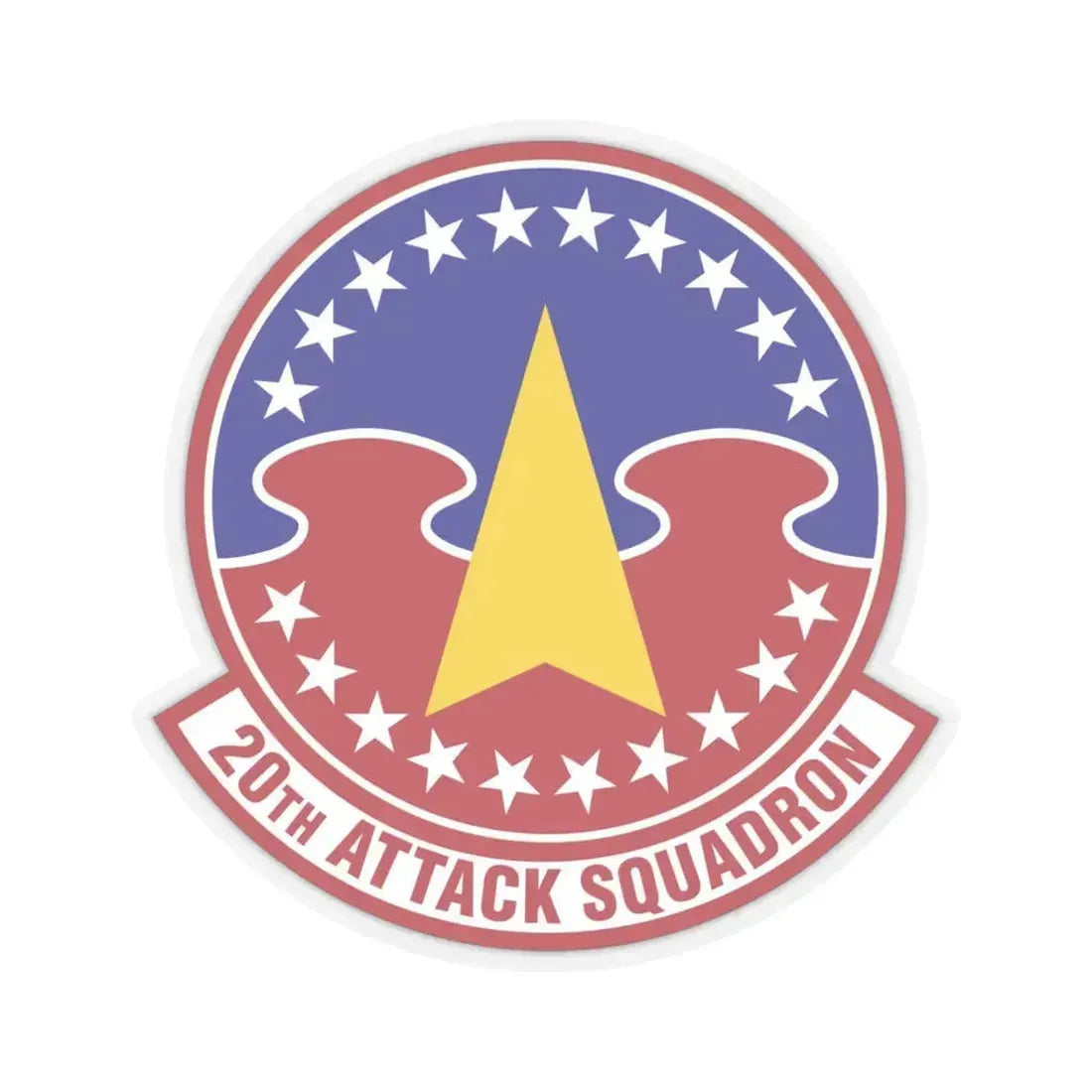 20 Attack Squadron ACC (U.S. Air Force) STICKER Vinyl Kiss-Cut Decal 6 Inch Transparent - The Sticker Space