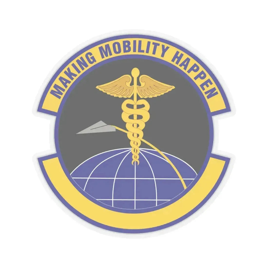 20 Healthcare Operations Squadron ACC (U.S. Air Force) STICKER Vinyl Kiss-Cut Decal 4 Inch Transparent - The Sticker Space