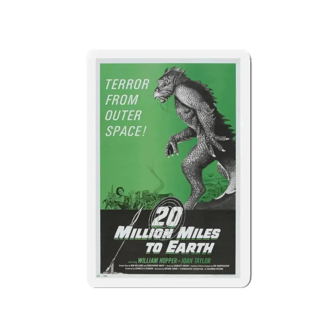 20 MILLION MILES TO EARTH (3) Movie Poster - Refrigerator Magnet - The Sticker Space