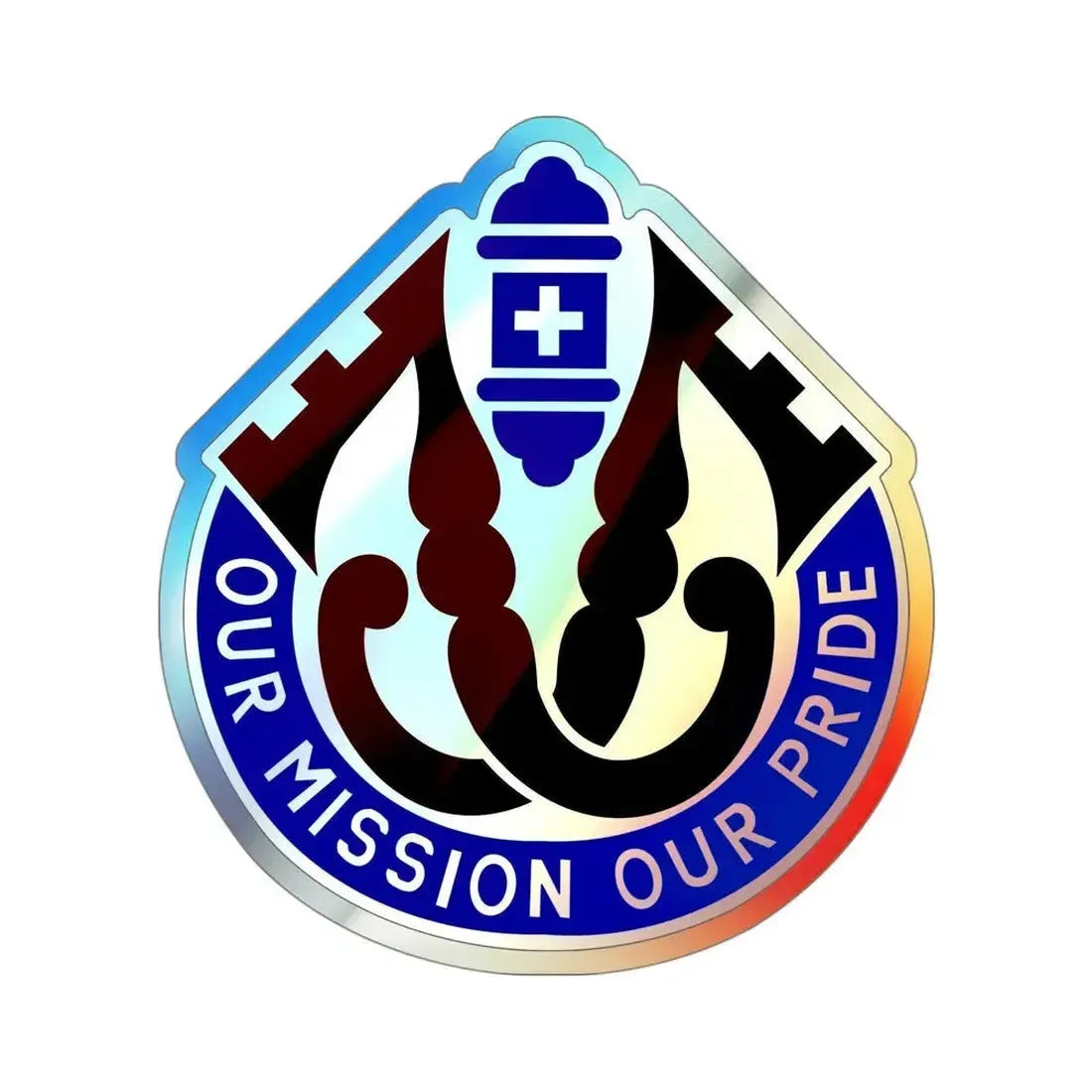 201 Evacuation Hospital (U.S. Army) Holographic STICKER Die-Cut Vinyl Decal - The Sticker Space
