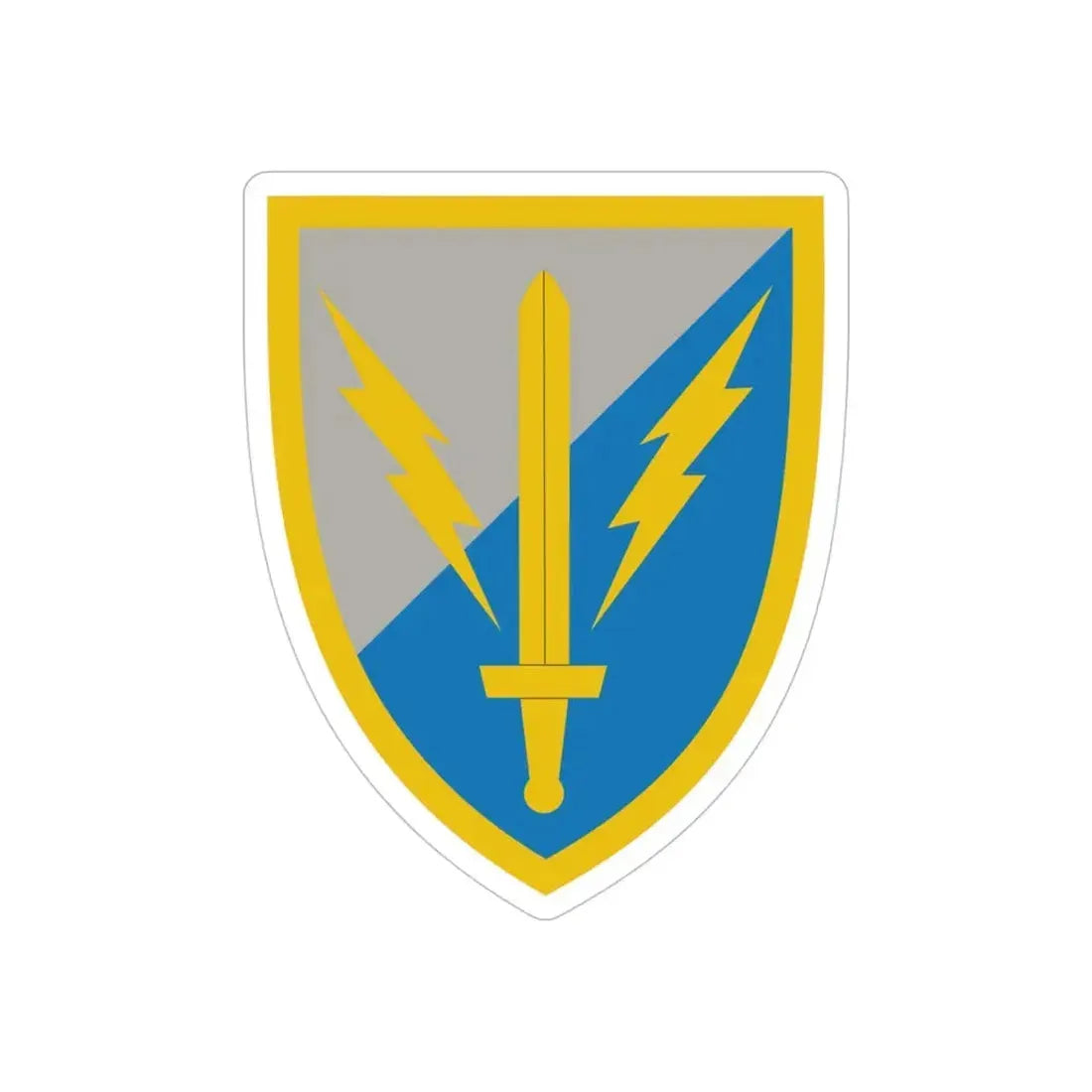 201st Expeditionary Military Intelligence Brigade (U.S. Army) REVERSE PRINT Transparent Die-Cut STICKER - The Sticker Space