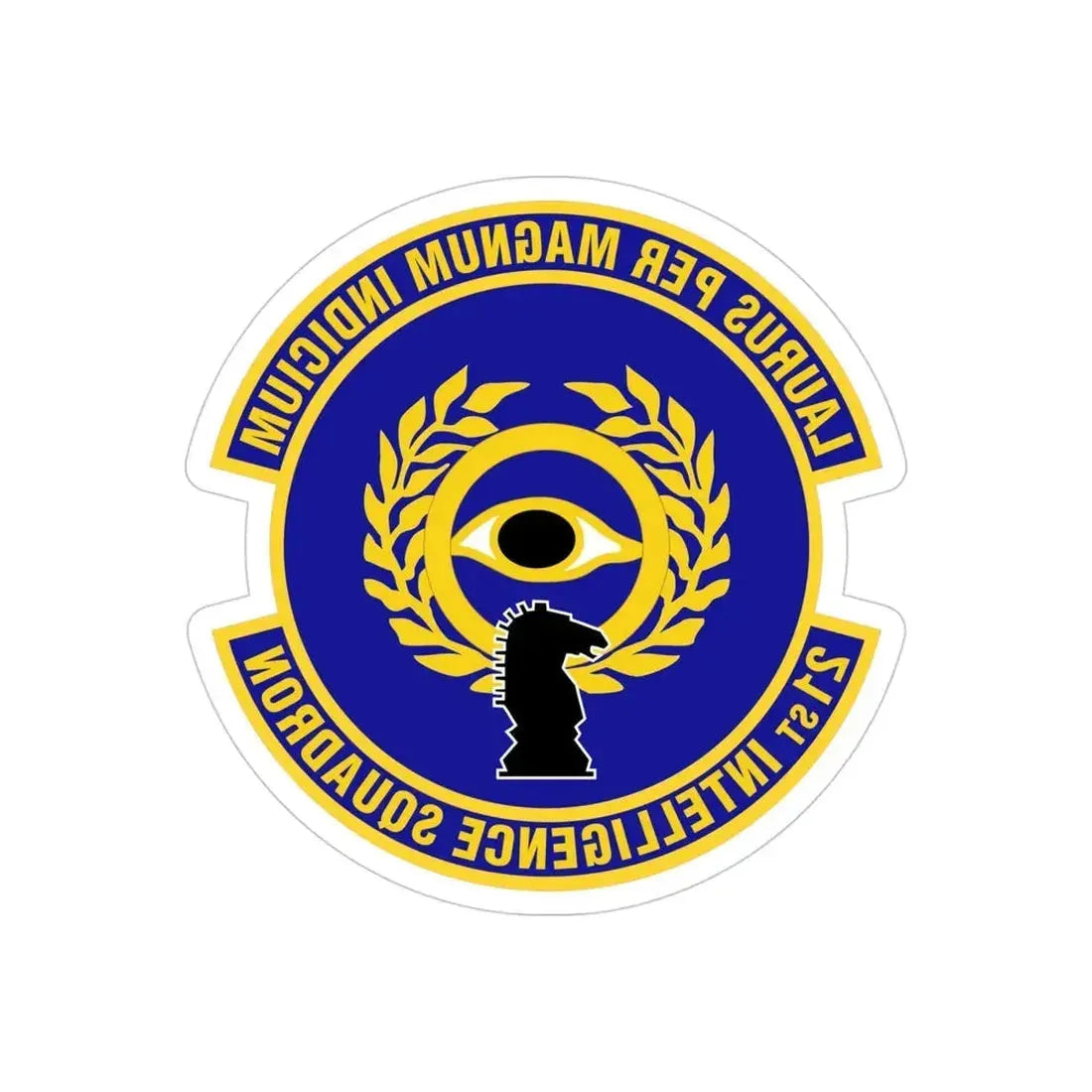 21st Intelligence Squadron (U.S. Air Force) REVERSE PRINT Transparent Die-Cut STICKER - The Sticker Space
