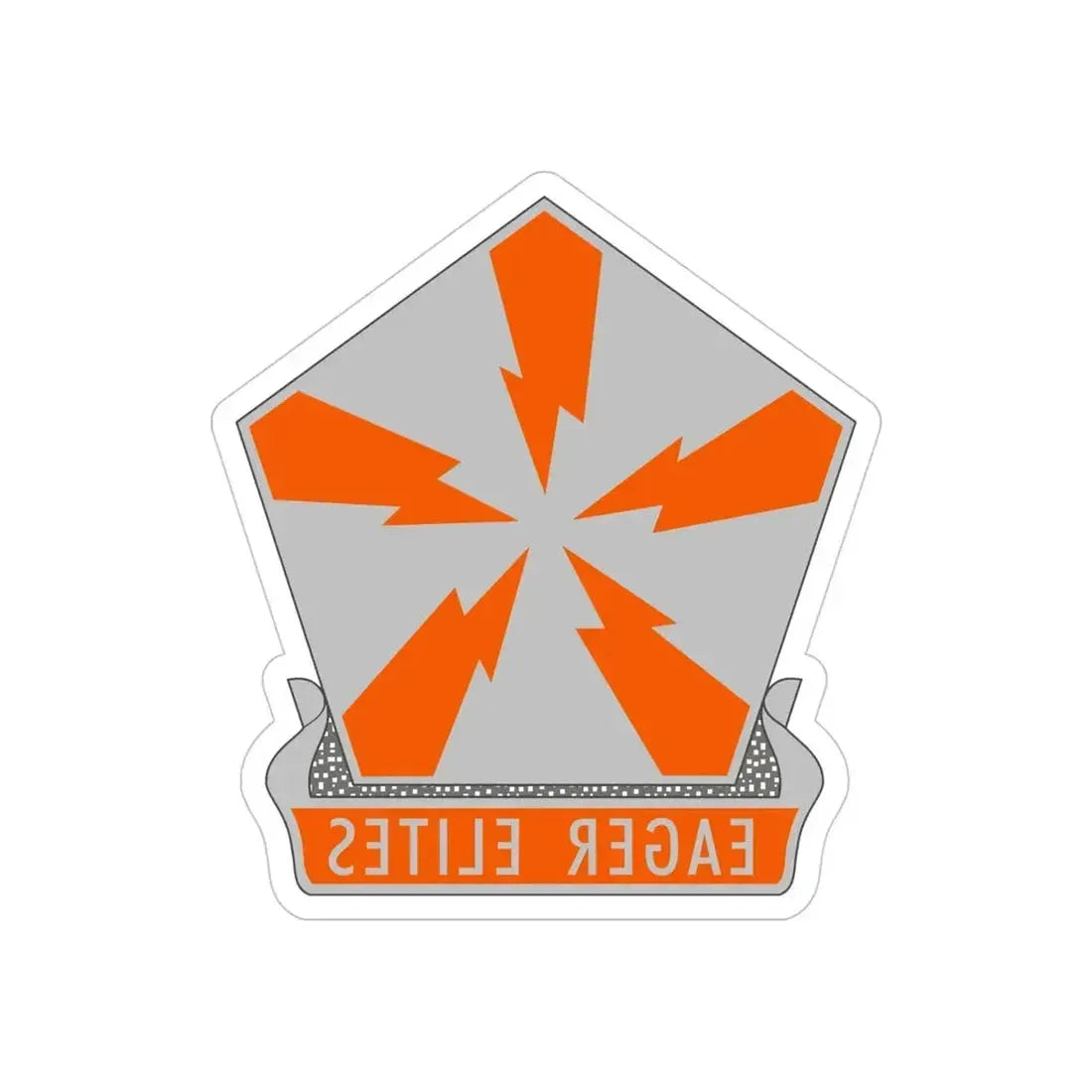 22 Signal Brigade 2 (U.S. Army) REVERSE PRINT Transparent Die-Cut STICKER - The Sticker Space