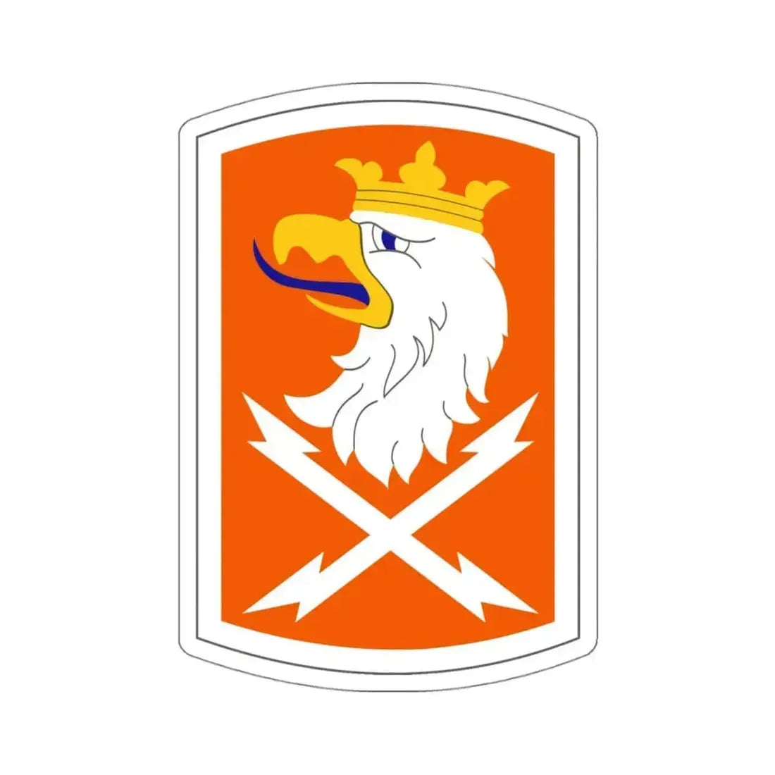 22 Signal Brigade (U.S. Army) STICKER Vinyl Kiss-Cut Decal 4 Inch White - The Sticker Space