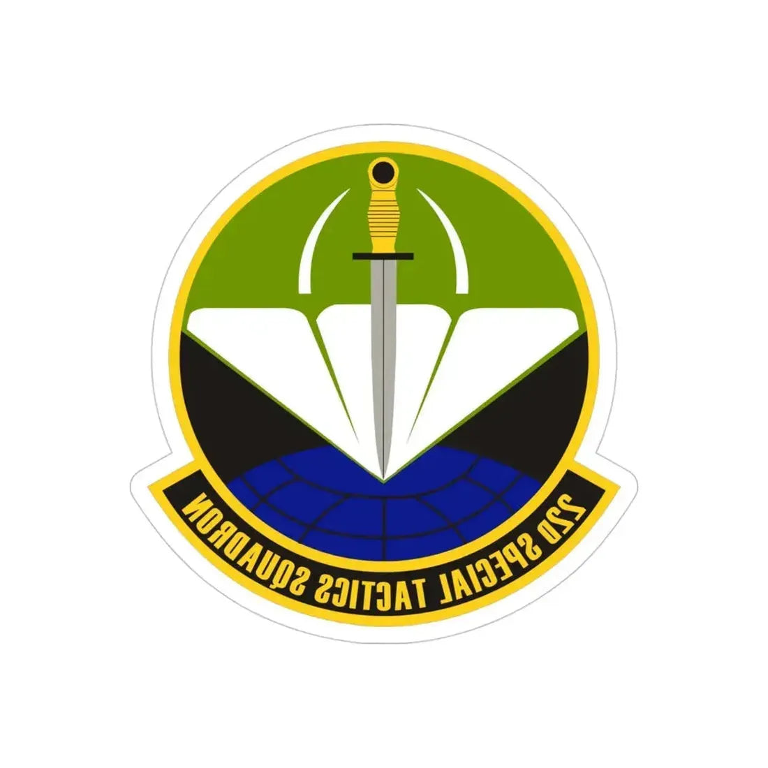 22 Special Tactics Sq AFSOC (U.S. Air Force) REVERSE PRINT Transparent Die-Cut STICKER - The Sticker Space