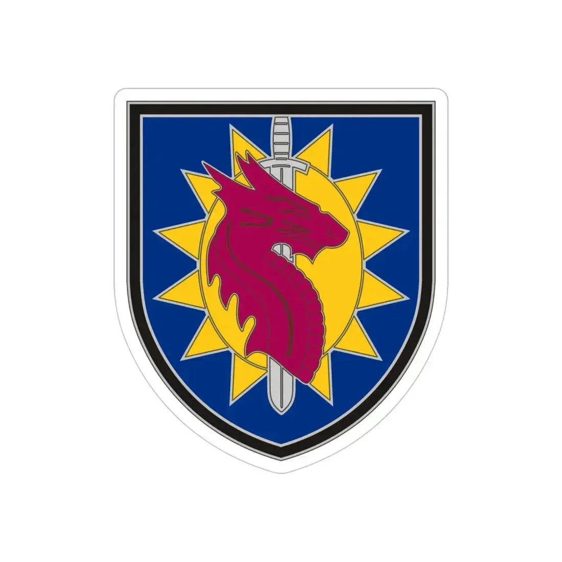 224 Sustainment Brigade 2 (U.S. Army) REVERSE PRINT Transparent Die-Cut STICKER - The Sticker Space