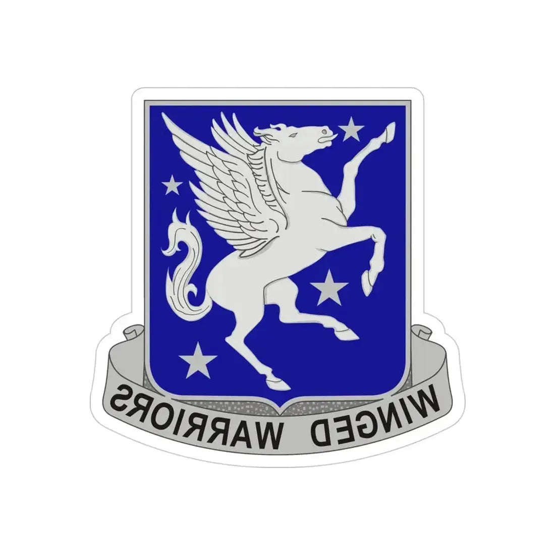 228 Aviation Regiment (U.S. Army) REVERSE PRINT Transparent Die-Cut STICKER - The Sticker Space