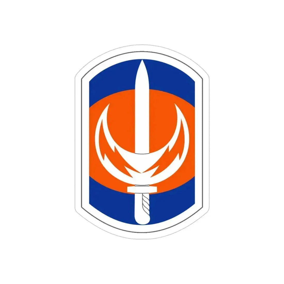 228 Signal Brigade (U.S. Army) REVERSE PRINT Transparent Die-Cut STICKER - The Sticker Space