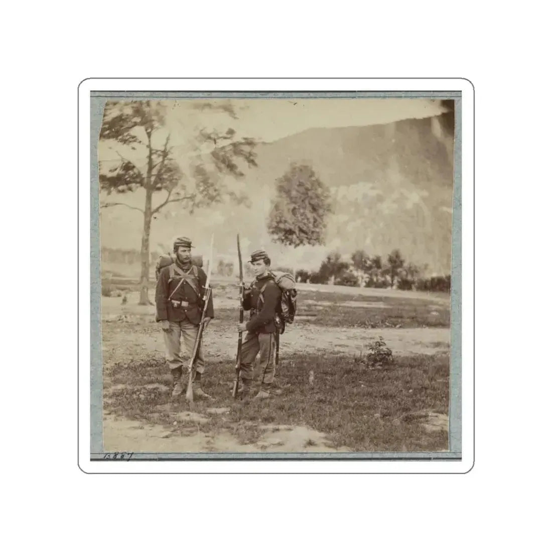 22d New York State Militia Near Harpers Ferry, Va., 1861 I.E.1862 017 (U.S. Civil War) STICKER Vinyl Die-Cut Decal - The Sticker Space