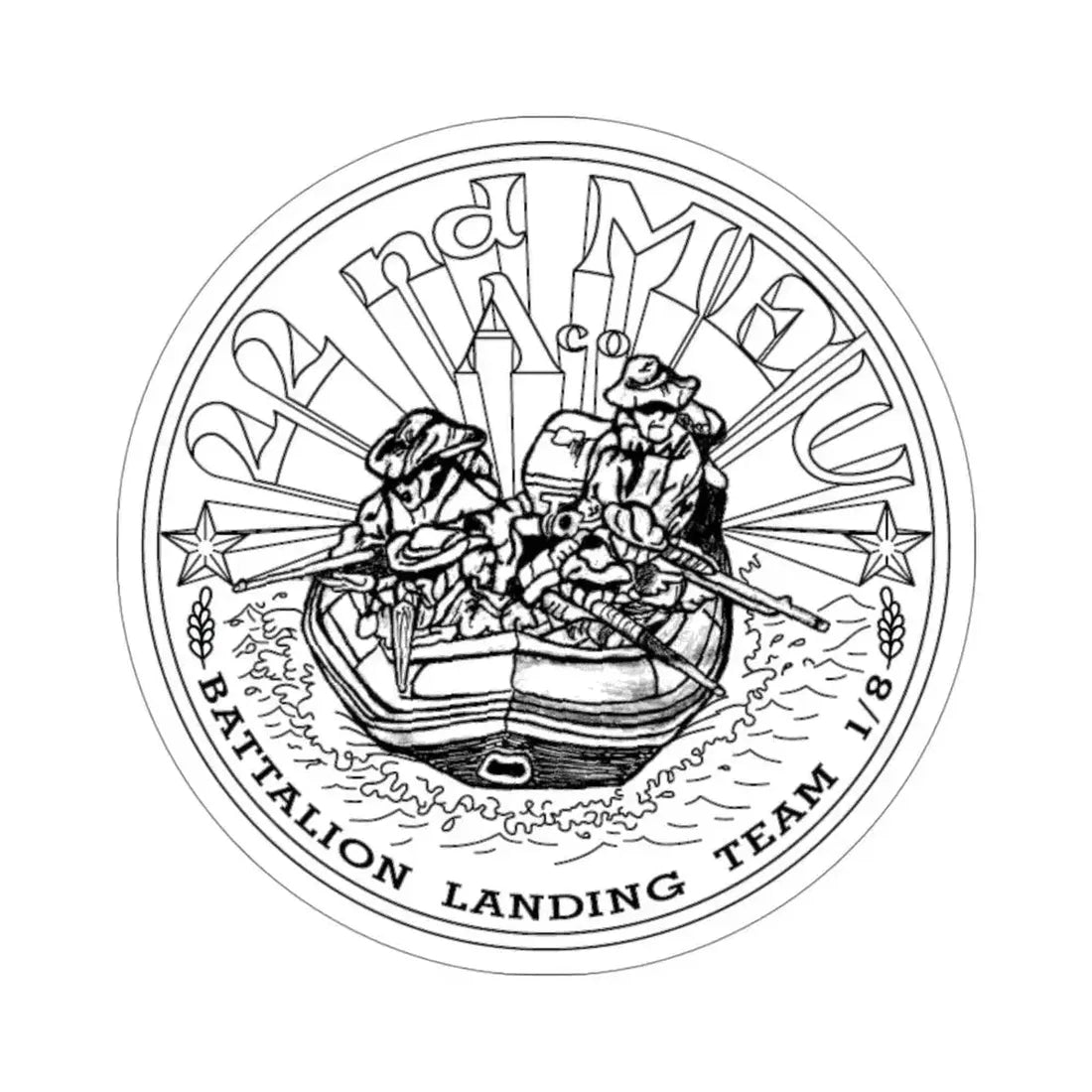 22nd MEU (USMC) STICKER Vinyl Die-Cut Decal - The Sticker Space