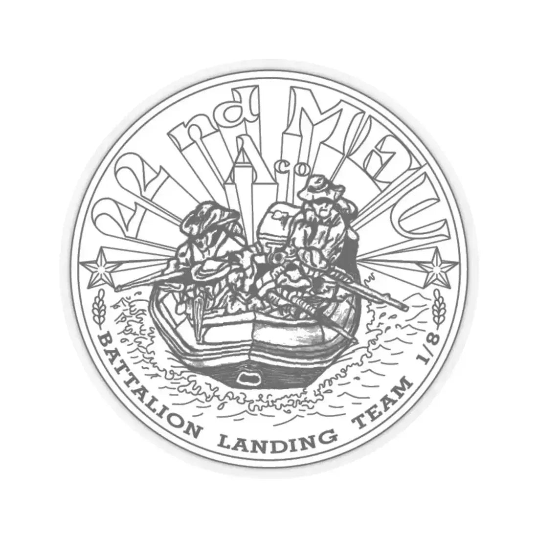 22nd MEU (USMC) STICKER Vinyl Kiss-Cut Decal 4 Inch Transparent - The Sticker Space