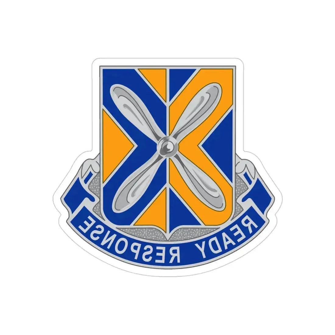 244 Aviation Regiment (U.S. Army) REVERSE PRINT Transparent Die-Cut STICKER - The Sticker Space