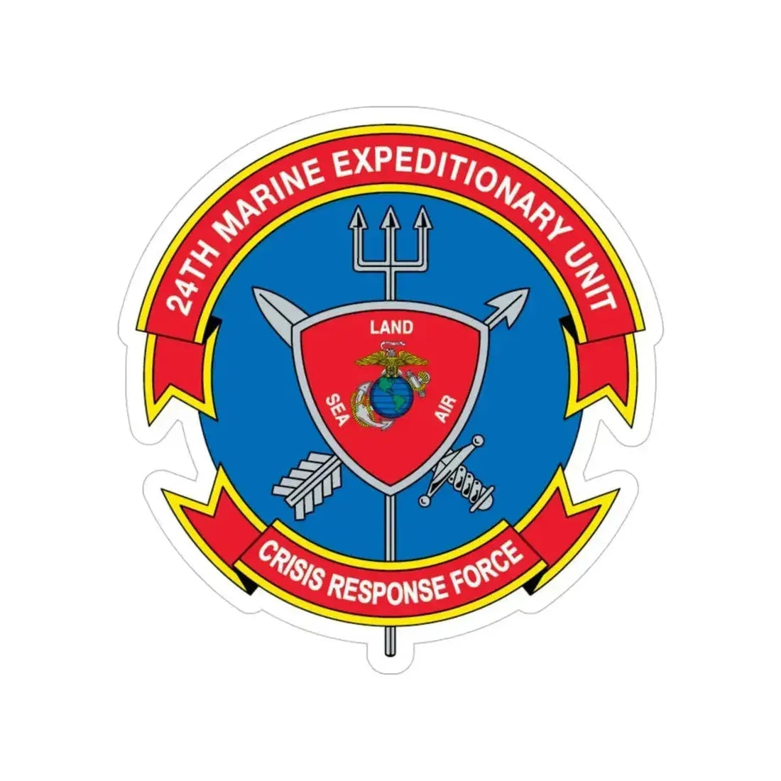 24th MEU Crisis Response Force (USMC) Transparent STICKER Die-Cut Vinyl Decal - The Sticker Space