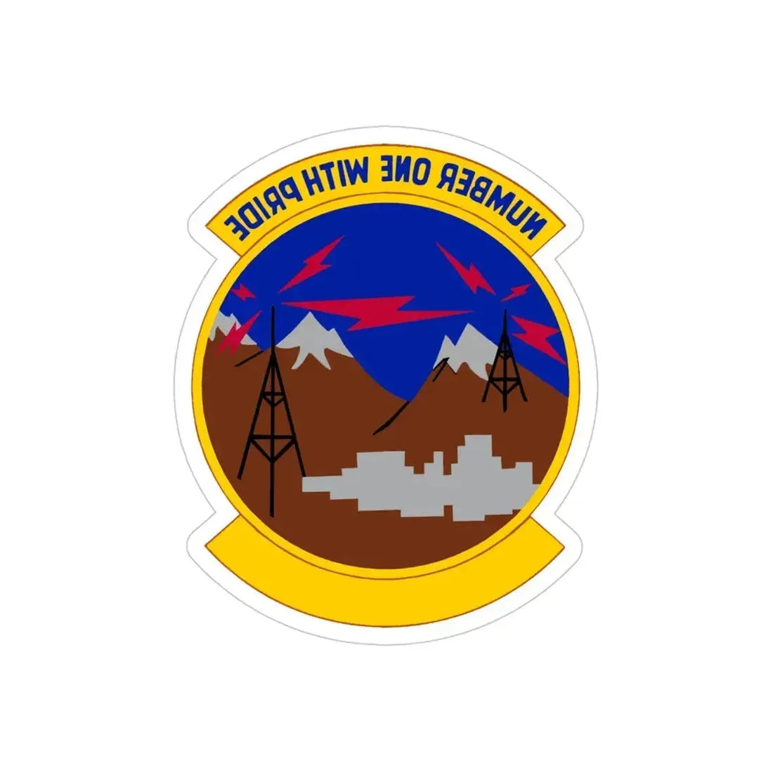 26 Network Operations Squadron ACC (U.S. Air Force) REVERSE PRINT Transparent Die-Cut STICKER - The Sticker Space