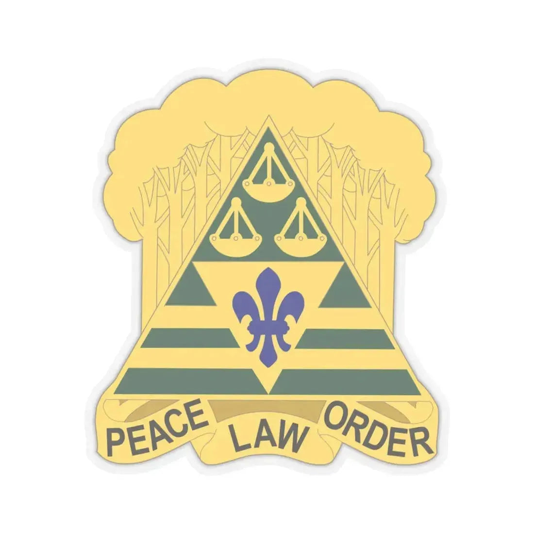 260 Military Police Command 2 (U.S. Army) STICKER Vinyl Kiss-Cut Decal 6 Inch Transparent - The Sticker Space