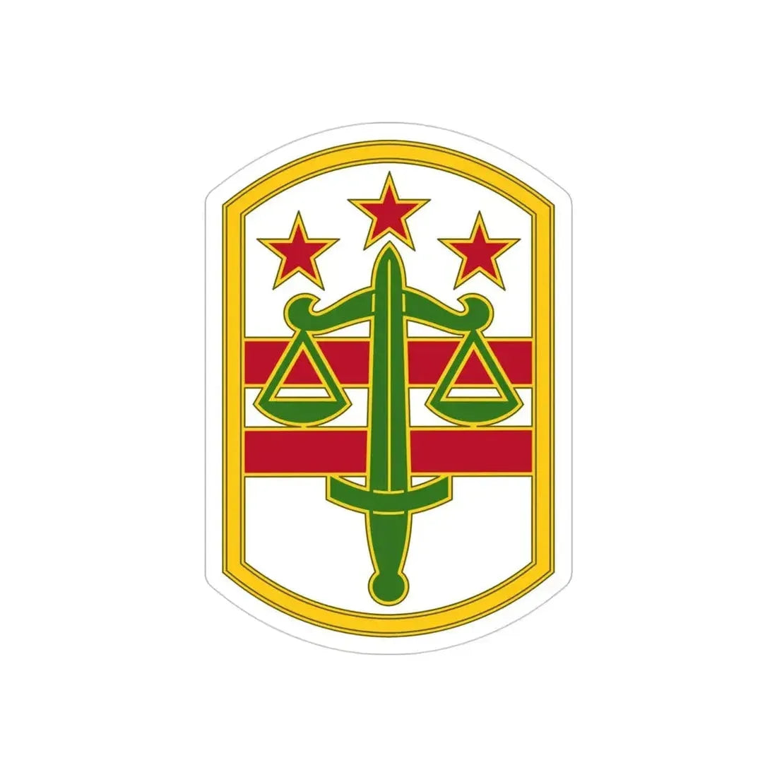 260 Military Police Command 3 (U.S. Army) REVERSE PRINT Transparent Die-Cut STICKER - The Sticker Space