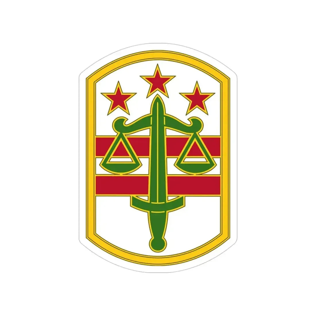 260 Military Police Command 3 (U.S. Army) Transparent STICKER Die-Cut Vinyl Decal - The Sticker Space