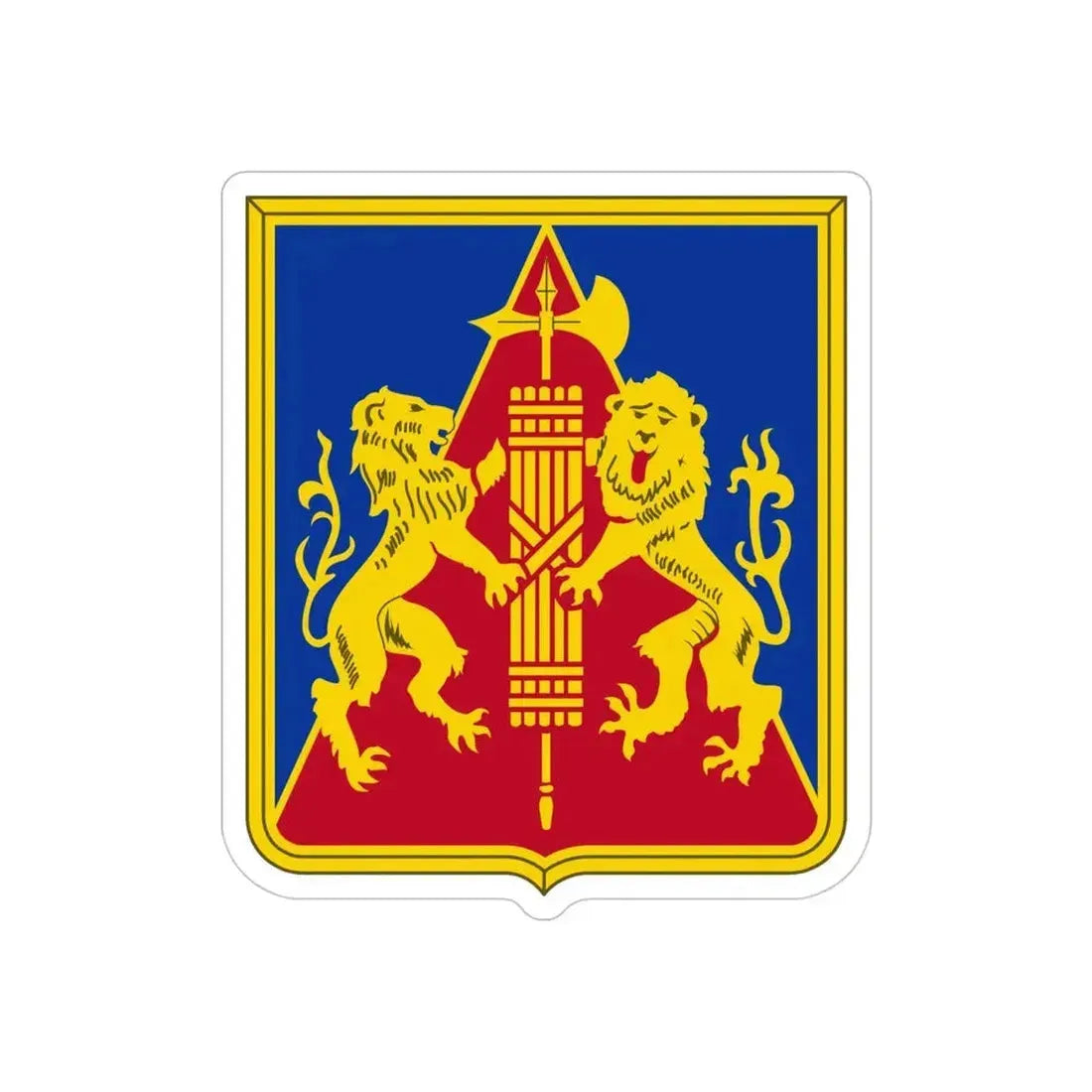 270th Artillery Regiment (U.S. Army) REVERSE PRINT Transparent Die-Cut STICKER - The Sticker Space