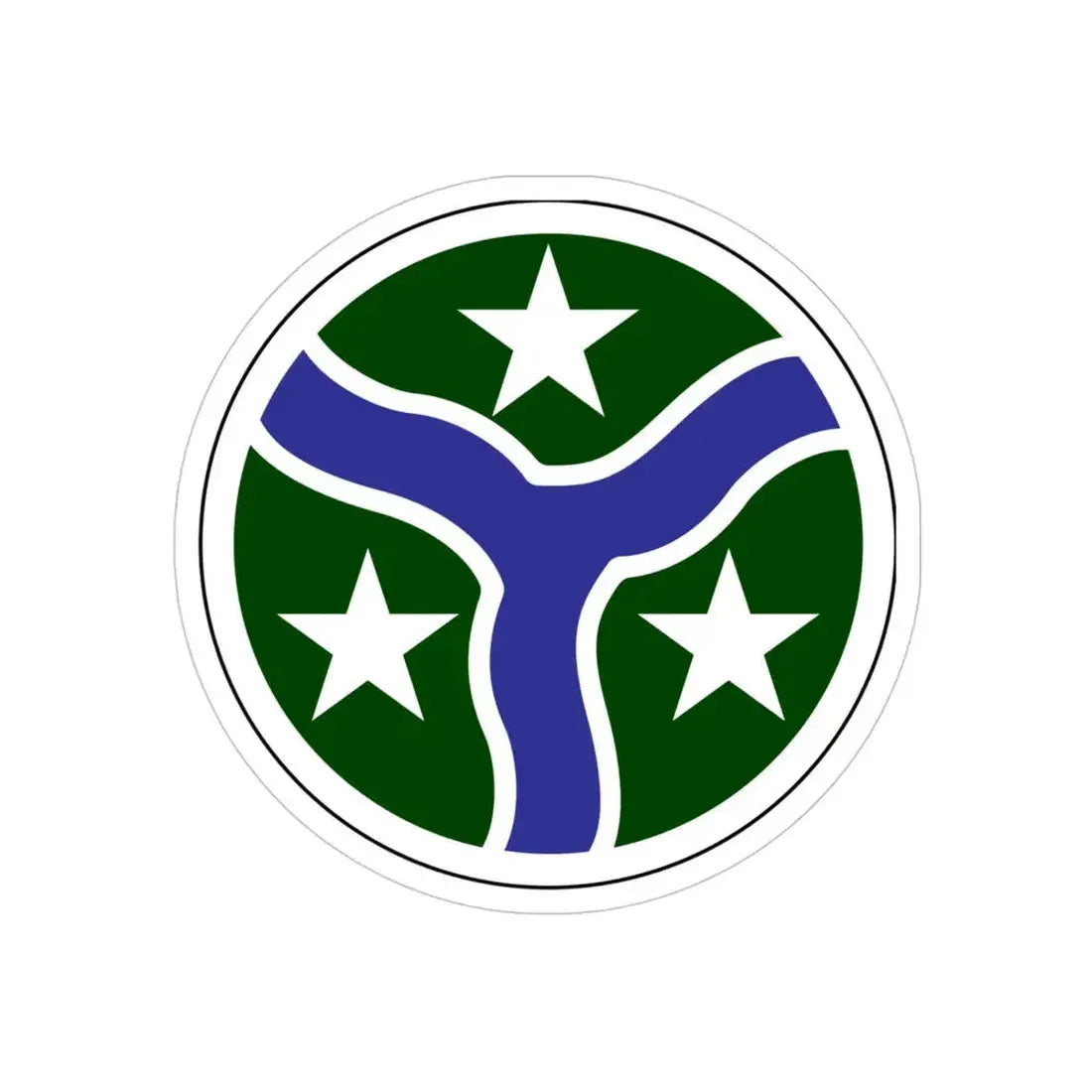 278th Armored Cavalry Regiment (U.S. Army) REVERSE PRINT Transparent Die-Cut STICKER - The Sticker Space