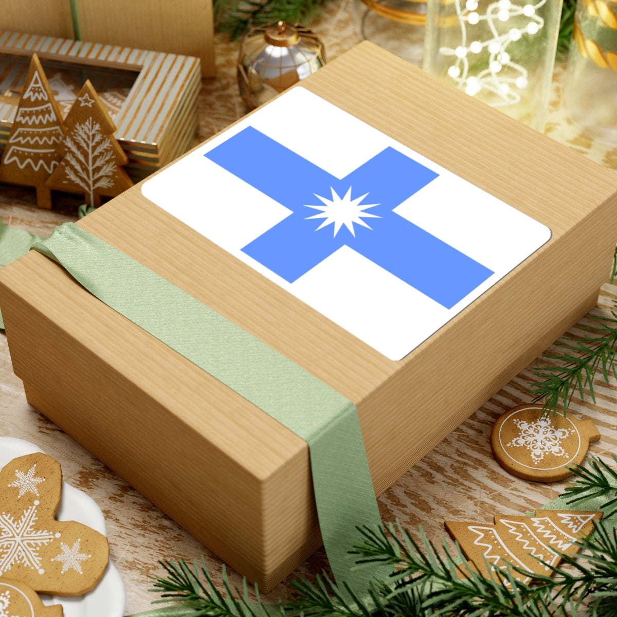 Flag of Gorskoe Leningrad oblast (Russia) STICKER Vinyl Kiss-Cut Decal