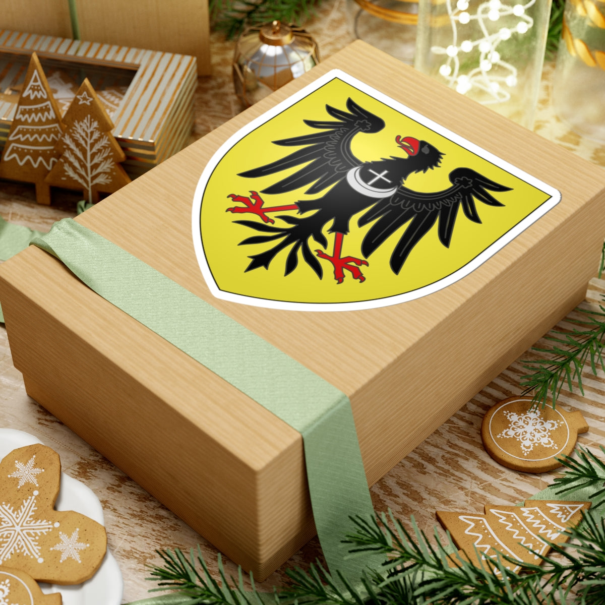 Armoiries Silésie (Czech Republic) (Coat of Arms) STICKER Vinyl Kiss-Cut Decal