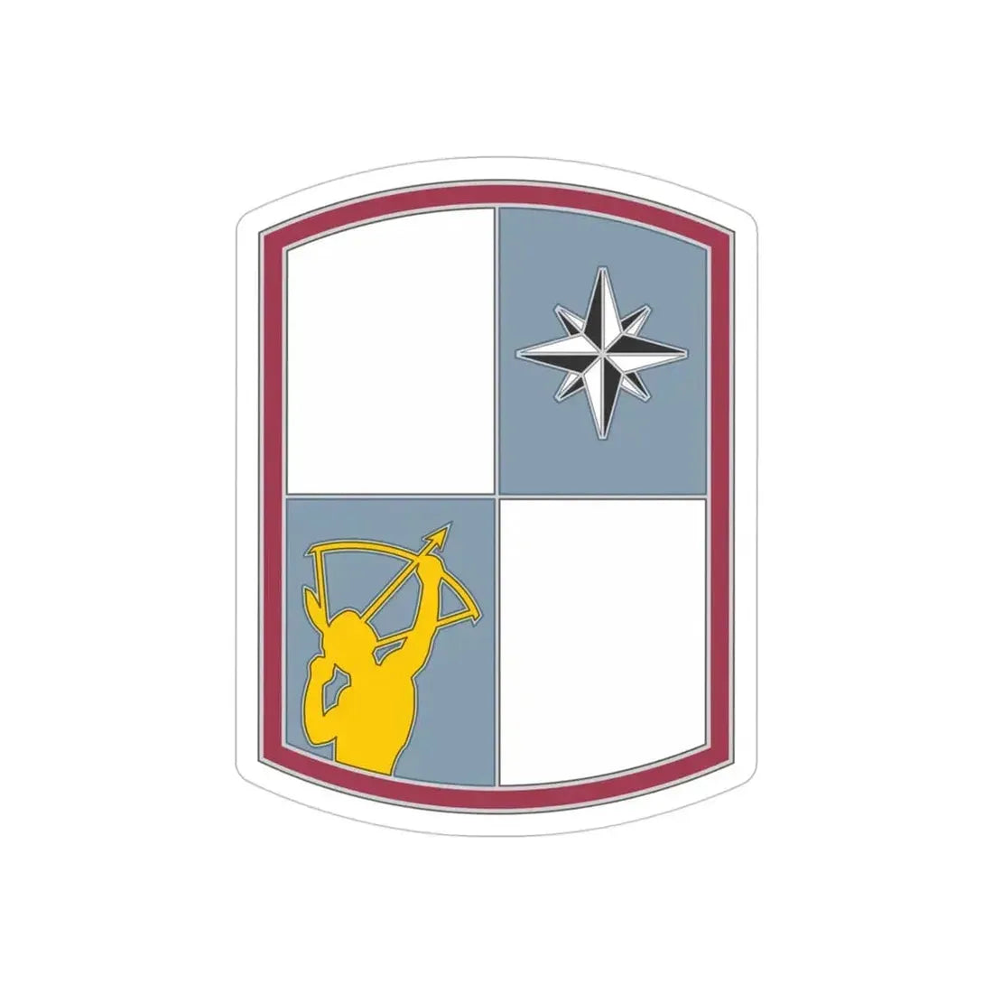 287 Sustainment Brigade (U.S. Army) REVERSE PRINT Transparent Die-Cut STICKER - The Sticker Space