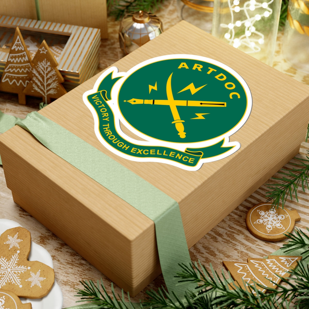 ARTDOC Insignia (Bangladesh) (Coat of Arms) STICKER Vinyl Kiss-Cut Decal