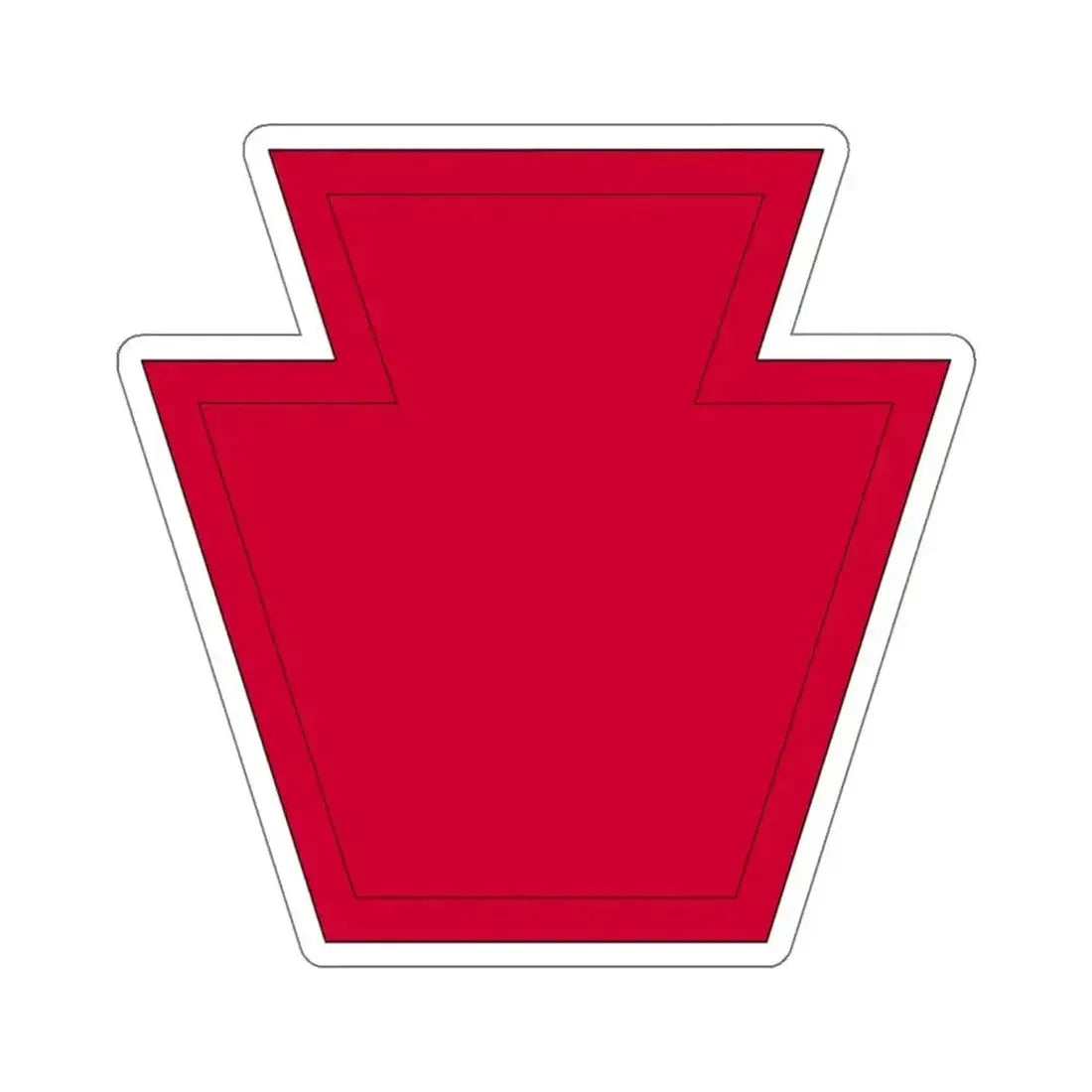 28th Infantry Division SSI 19182015 (U.S. Army) STICKER Vinyl Kiss-Cut Decal 6 Inch White - The Sticker Space