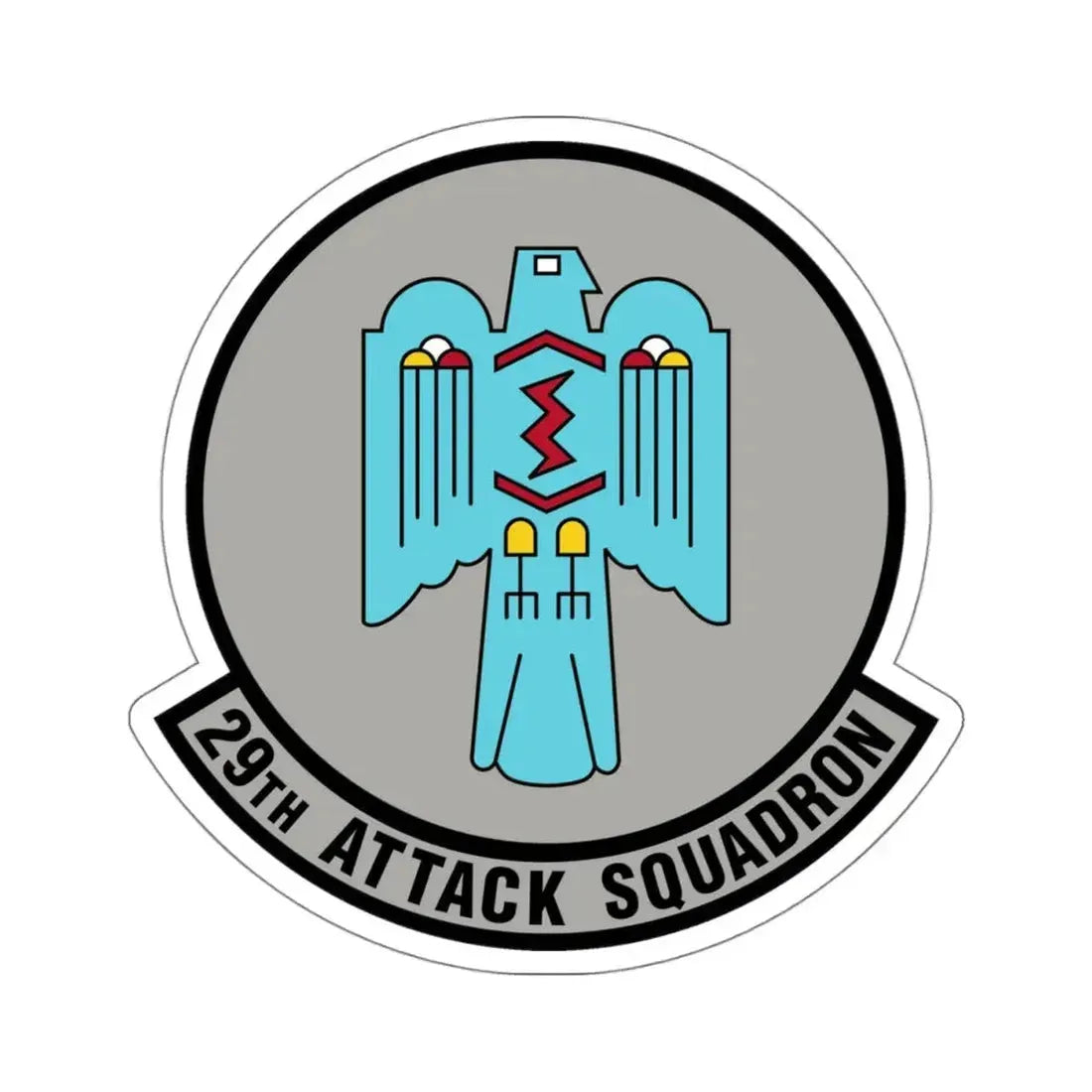 29 Attack Squadron ACC (U.S. Air Force) STICKER Vinyl Kiss-Cut Decal 4 Inch White - The Sticker Space