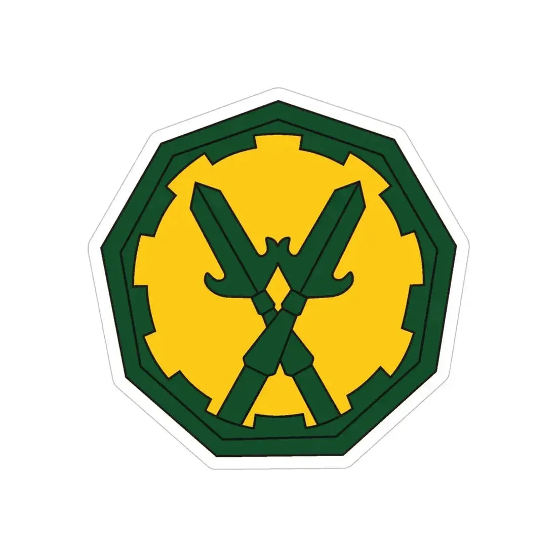 290 Military Police Brigade 2 (U.S. Army) REVERSE PRINT Transparent Die-Cut STICKER - The Sticker Space