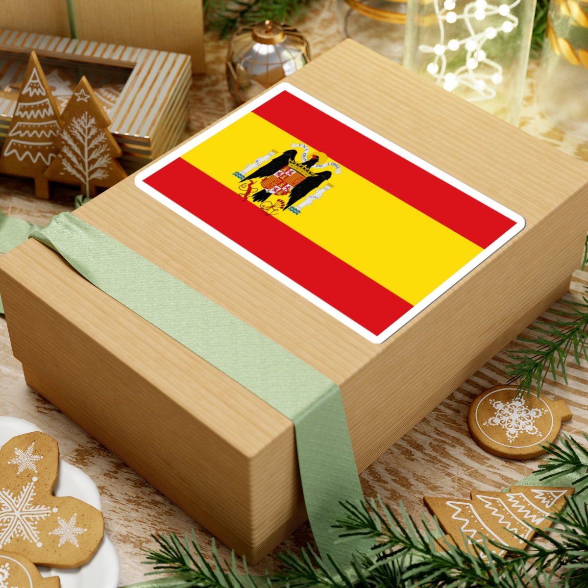 Flag of Spain 1938-1945 (Spain) STICKER Vinyl Kiss-Cut Decal