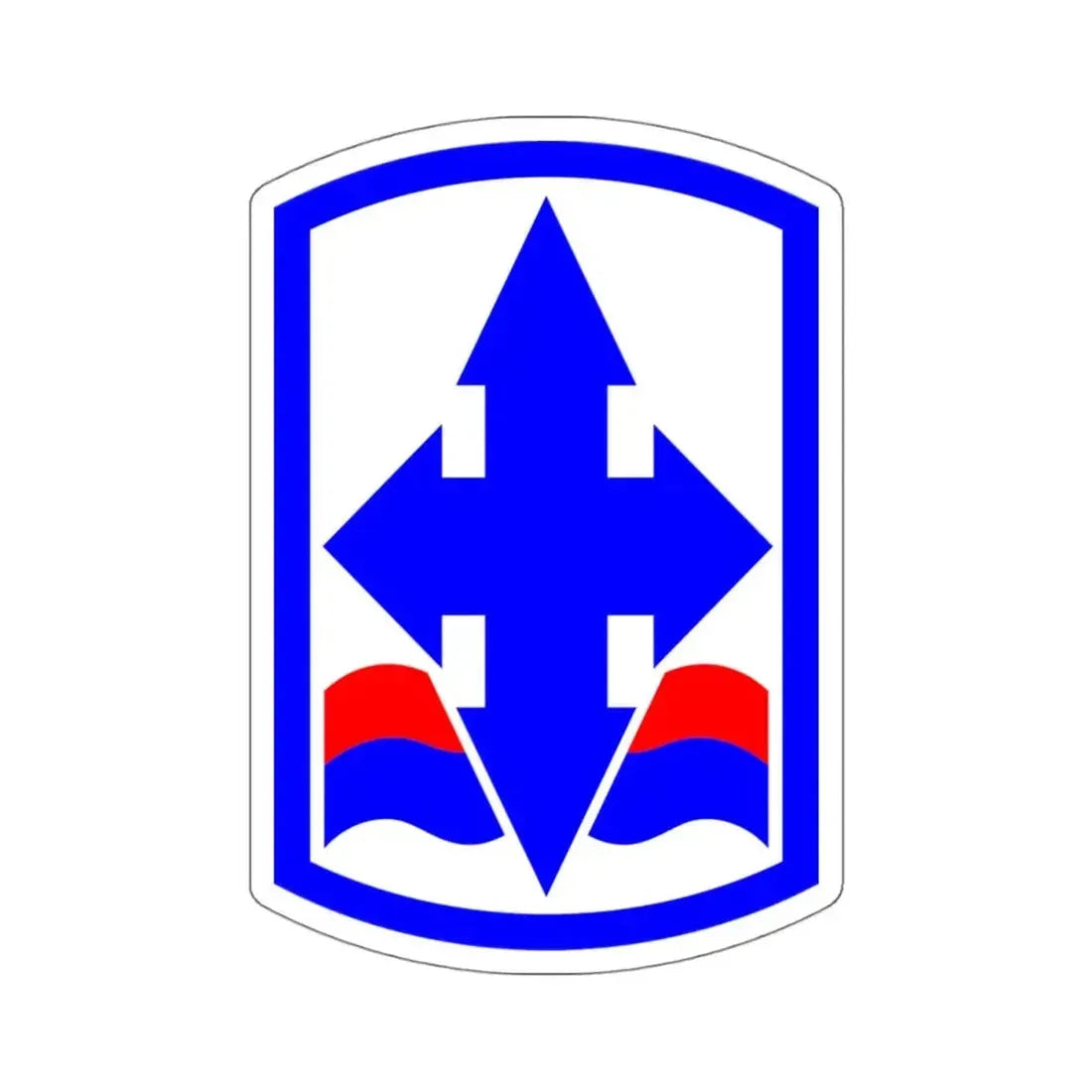 29th Infantry Brigade SSI (U.S. Army) STICKER Vinyl Kiss-Cut Decal 4 Inch White - The Sticker Space