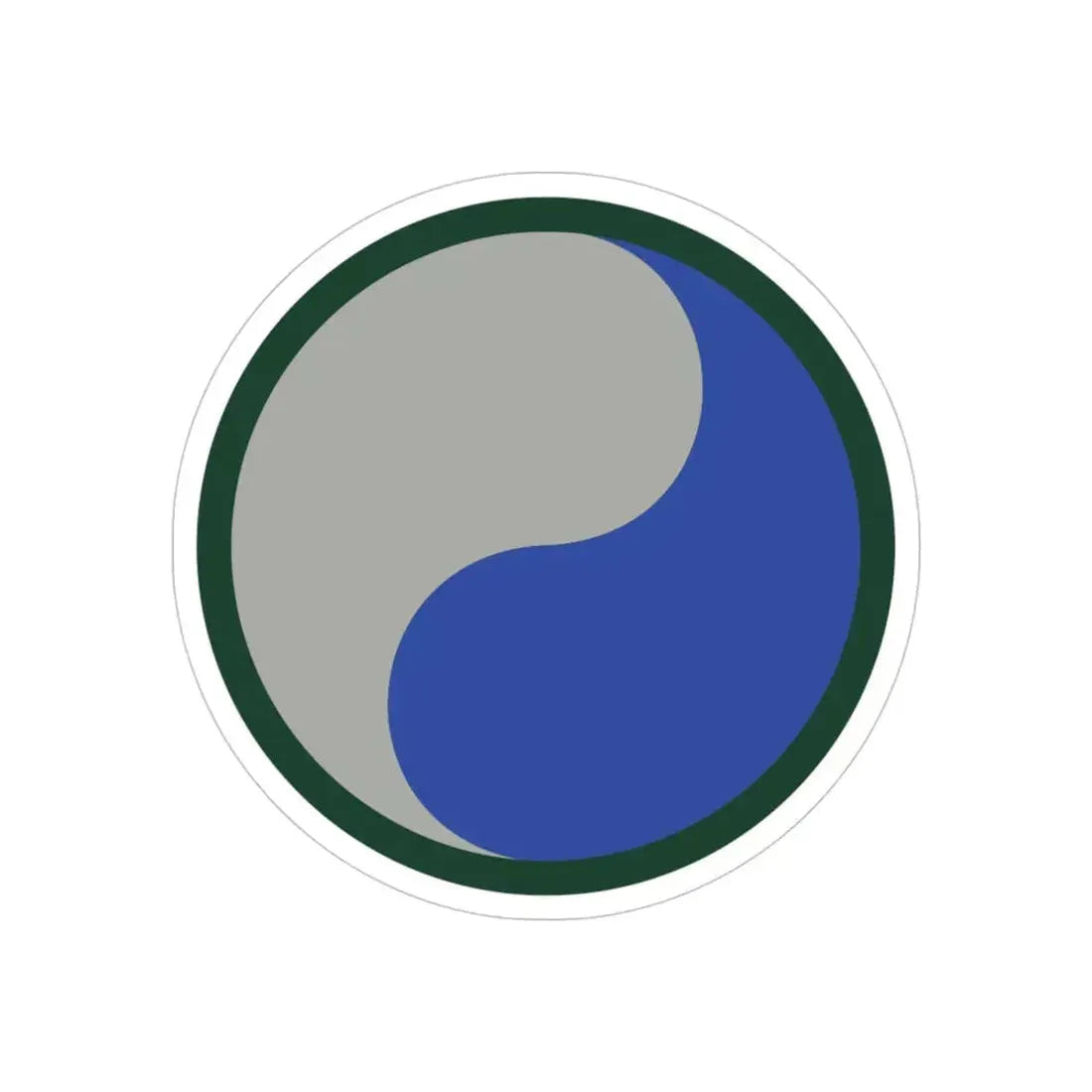 29TH INFANTRY DIVISION (U.S. Army) REVERSE PRINT Transparent Die-Cut STICKER - The Sticker Space