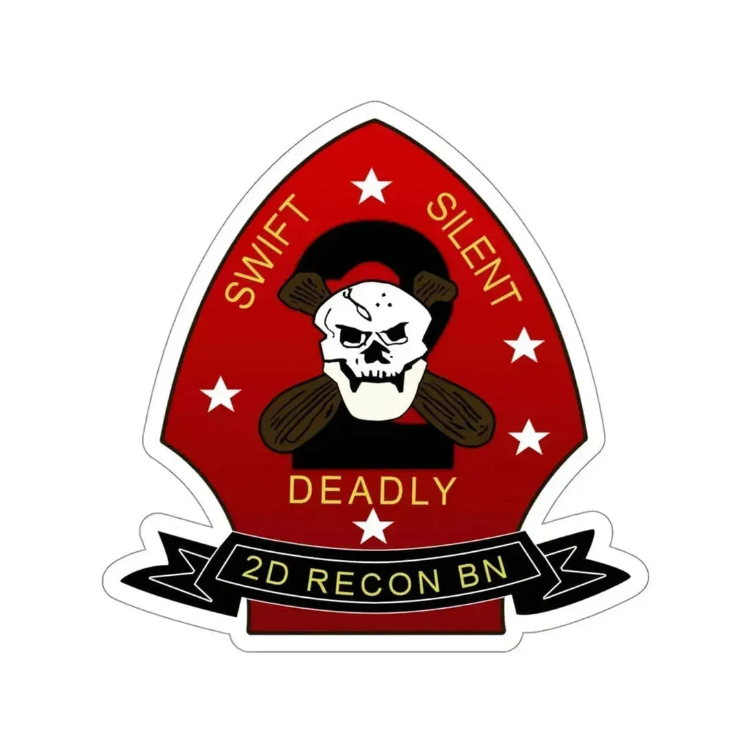 2d Reconnaissance Battalion (USMC) STICKER Vinyl Die-Cut Decal - The Sticker Space